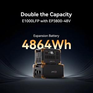 สถานีพลังงานสำรอง PECRON EP3800-48V 3840Wh คลื่นไซน์บริสุทธิ์ LiFePO4 พร้อมแบตเตอรี่เสริมสำหรับตั้งแคมป์ ใช้ในบ้าน แผงโซลาร์เซลล์ และเครื่องกำเนิดไฟสำรอง - Product Image 4