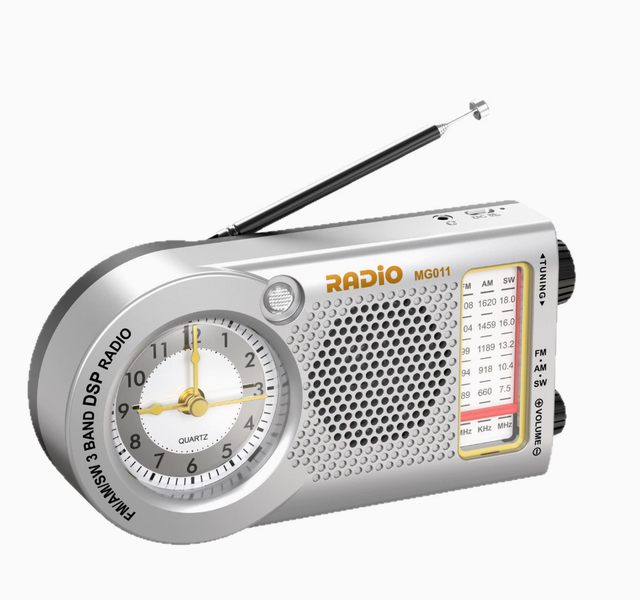 New Product: Multi-band Radio (FM/AM/SW), Handheld Mini Portable Clock, Rechargeable Radio for Seniors.