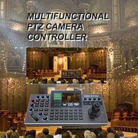HDKATOV 4D Teclado Joystick NDI PTZ Controlador sistema de videoconferencia cámara de videoconferencia Control de teclado