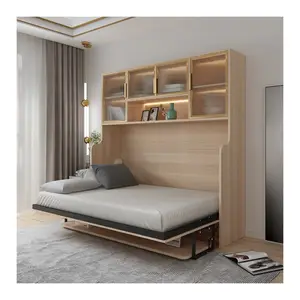 广州工厂新到货批发家具卧室家具可折叠墨菲墙床带书架