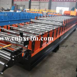 Hochgeschwindigkeits-Glasierte 1075 Dachziegel & PV4 Trapezförmige Platten Doppelschicht-Rollformmaschine - Product Image 4