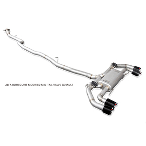 <span class=keywords><strong>Alfa</strong></span> Romeo 2,0 T de alta calidad, trébol de cuatro hojas, tubo de escape de seguridad de cuatro salidas, silenciador Giglia, sistema de escape de válvula electrónica - Product Image 2