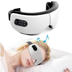 Masajeador Ocular Inteligente con Bluetooth, Instrumento para el Cuidado de los Ojos con Música, Compresa Caliente, Vibración y Masaje para Aliviar la Fatiga, Máscara para Dormir - Product Image 1