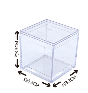 Clear-3.3X3.3X3.3cm