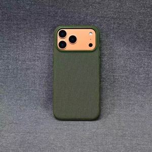 New Arrival Tech Fabric Magnetic Phone <strong>Case</strong> Slim Cover with Premium Woven Texture Phone <strong>Case</strong> for iPhone 18 17 16 Pro Max - Product Image 4