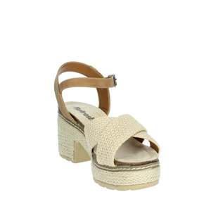 Sandalo con Tacco da Donna Refresh Beige 172637 Stile Zeppa con Plateau - Product Image 5