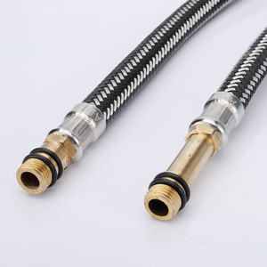 Tuyau flexible en acier inoxydable 1/2 pouce à tête unique, tuyau de plomberie industriel pour l'alimentation en eau des robinets - Product Image 2