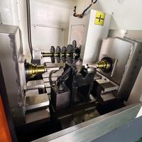 Nudillo de dirección con fresado y perforación de doble extremo, piezas de eje de abrazadera hidráulica de doble husillo SPM, simulación de operación simultánea en ambos extremos, ISO CE