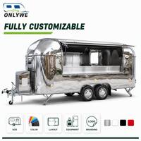 ONLYWE Remorque de restauration personnalisée pour poulet frit à vendre – Taille, couleur, aménagement, équipement, marquage, acier inoxydable