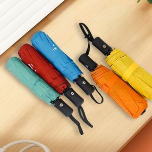 Parapluie pliant léger coupe-vent avec logo personnalisé, disponible en couleurs pastel variées, idéal pour les cadeaux d'entreprise - Product Image 3
