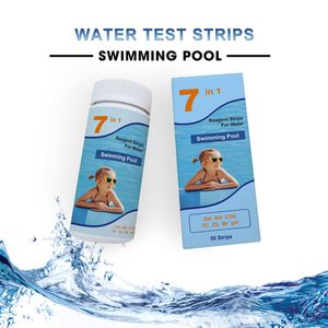 Bandelettes de test pour <span class=keywords><strong>piscine</strong></span> et spa, test précis de l'eau salée, bandelettes de test pour <span class=keywords><strong>piscine</strong></span> et bain à remous, 7 en 1 - Product Image 5
