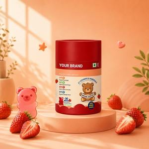 Gommes multivitaminées pour enfants pour la croissance et le soutien immunitaire, sans gluten, sans OGM, sans gélatine, à mâcher, marque privée OEM - Product Image 1