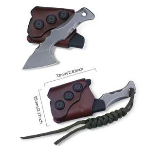 Cuchillo de Hoja Fija de Acero D2 Personalizable para Supervivencia en la Naturaleza, Cuchillo Táctico Multifuncional para Camping con Soporte OEM - Product Image 4