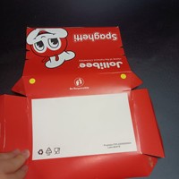 Boîtes en papier kraft de qualité alimentaire personnalisées SP2396 rouges, contenants pour la restauration rapide, boîtes en papier, boîtes à poulet