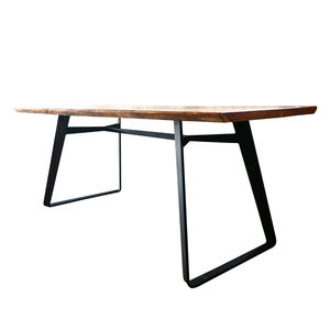 Table à manger durable de style moderne Cadre en métal Offre Spéciale pieds de table minimalistes en acier en forme de I - Product Image 1