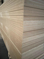 Panneaux de fibres de bois haute densité, poncés, laminés, mélaminés, résistants à l'humidité, ignifuges, écologiques, MDF HDF 122*280 3mm-25mm E0