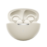 Earbud Bluetooth Open Ear Clip TWS V5.4 Nirkabel dengan Diafragma Komposit PU+Kertas 10mm, Suara Stereo Hi-Fi untuk Olahraga