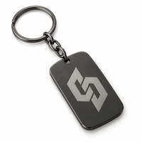 Porte-clés personnalisé avec monogramme abstrait, logo de marque, personnalisable, souvenir d'entreprise, vente en gros, fabricant en gros