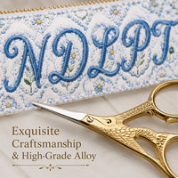 Kit d'outils de broderie avec pochette zippée en PVC transparent pour ensemble de fournitures de broderie artisanale de luxe avec fil et ciseaux