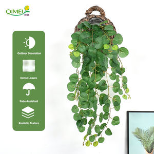 Decoración de Pared con Hojas de Dinero de 46.5 cm, Decoración para Colgar en la Pared o Puerta, Juego de Hojas Artificiales, Enredadera, Guirnaldas de Hojas de Planta de Dinero - Product Image 4