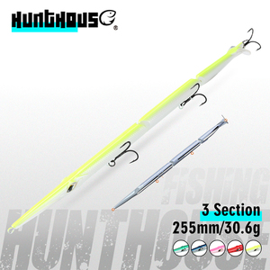Hunthouse Spinnerbait Crappie Pike Aiguille <span class=keywords><strong>Leurres</strong></span> 255mm 30.6g Articulé 3 Section Swimbait Meilleur Basse <span class=keywords><strong>Leurres</strong></span> Leurre De Pêche En Eau Salée - Product Image 1