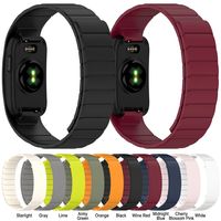 Tali Jam Tangan Pintar Silikon Magnetik untuk Garmin CIRQA, Tali Pengganti Warna Kustom dengan Gesper Kupu-kupu, Tali Jam Tangan Unisex