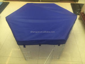 8 paneller taşınabilir yavru egzersiz çit hayvan kafesi ile kaliteli toptan ile kapak ağı sekizgen Metal köpek çit - Product Image 6