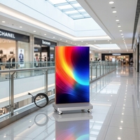 Écran LED pliable P1.86 pour affichage dynamique de menus, panneau d'affichage pour restaurant, écran publicitaire pour commande au comptoir