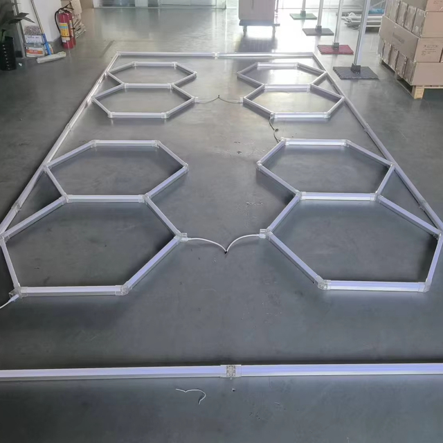 HanYin Aluminum Hexagonal LED Workshop & Garage Light IP54 Waterproof Fast Delivery