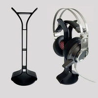 Satu bagian dibentuk Headphone berdiri kokoh Universal Headset komputer pemegang untuk Internet kafe rak tampilan.