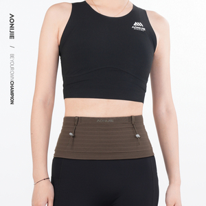 <span class=keywords><strong>AONIJIE</strong></span>-riñonera deportiva W8116 para hombre y mujer, Cangurera ultraligera con soporte para teléfono, personalizada, color negro - Product Image 3