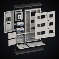 Boîtier de distribution mural pour compteurs, 220V 380V 400V, en acier métallique sécurisé pour les applications commerciales et résidentielles