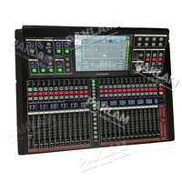 PAKLAM Audio Pro DM24 Mixeur audio numérique professionnel 24 canaux avec fader motorisé et écran TFT 7 pouces pour systèmes sonores DJ