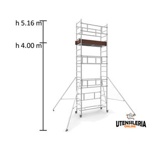 Marchetti SMART TOWER échafaudage en aluminium, 0.75x1.66x5.16 m - Product Image 3