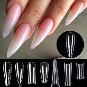 60 <span class=keywords><strong>Uñas</strong></span> Postizas de Extensión, Puntas de <span class=keywords><strong>Uñas</strong></span> Acrílicas, Molde para Esmalte de Gel UV, <span class=keywords><strong>Uñas</strong></span> <span class=keywords><strong>Esculpidas</strong></span> de Cobertura Completa, Herramienta de Manicura - Product Image 2