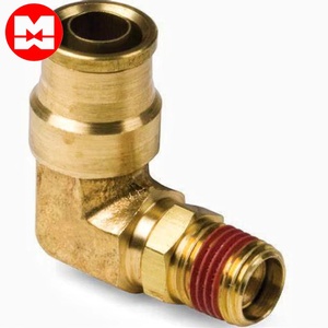 1569 Copper Quick NPT Pipe Coupler Pneumatic Brass Male Elbow <strong>DOT</strong> Push-in <strong>Fittings</strong> - Product Image 1