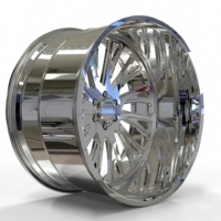 Jantes forgées en alliage d'aluminium super concaves polies sur mesure 6x5.5 8x6.5 8x170 8x180 pour Dodge Ram 1500 2500 3500