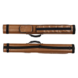 Estuche para Taco de Billar de PU Marrón Estilo 1/2 2B2S de Marca OEM con 4 Orificios, Accesorio para Billar y Snooker, Gran Venta - Product Image 1