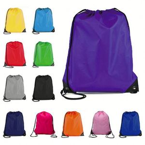 Bolsa Deportiva con Cordón de Poliéster Reciclable Ecológica y Económica de Fábrica Original con Logotipo Personalizado para Uso Promocional - Product Image 1
