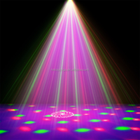 Projecteur laser stroboscopique UV contrôlé par le son pour la scène, les fêtes, les mariages et les décorations de Noël.