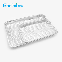 Premium Robuste Silberne Rechteckige Aluminiumfolie-Behälter für Ofenbacken Lasagne Hochtemperaturbeständige Pfannen
