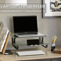 Support pour ordinateur portable, support de moniteur, base pour ordinateur portable, support portable, bureau, école, maison, support pliable en bois