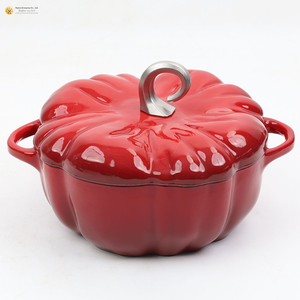 Marmite <span class=keywords><strong>à</strong></span> soupe en fonte émaillée <span class=keywords><strong>à</strong></span> double anse, grande capacité, robuste, de qualité commerciale, pour la cuisson au four, vente en gros, personnalisable - Product Image 5