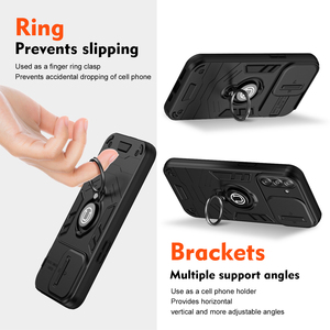 Funda Protectora Antigolpes con Anillo Magnético y Protección de Cámara Deslizante para Samsung Galaxy A08 <span class=keywords><strong>A18</strong></span>, Lista para Enviar - Product Image 5