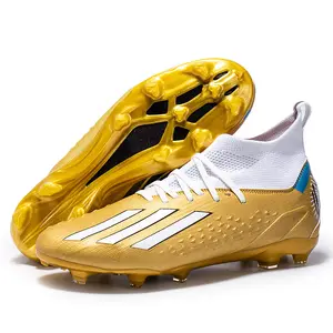 Breathable Football Shoes Professional Football Sneakers Shoes High Ankle Men's Cleats Training indoor Shoes Soccer Boots