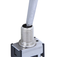 Interrupteur à bascule métallique SPDT 3 broches DTS-102-E1ON-ON 5A 250V avec poignée plate longue et borne PCB pour utilisation en instrumentation