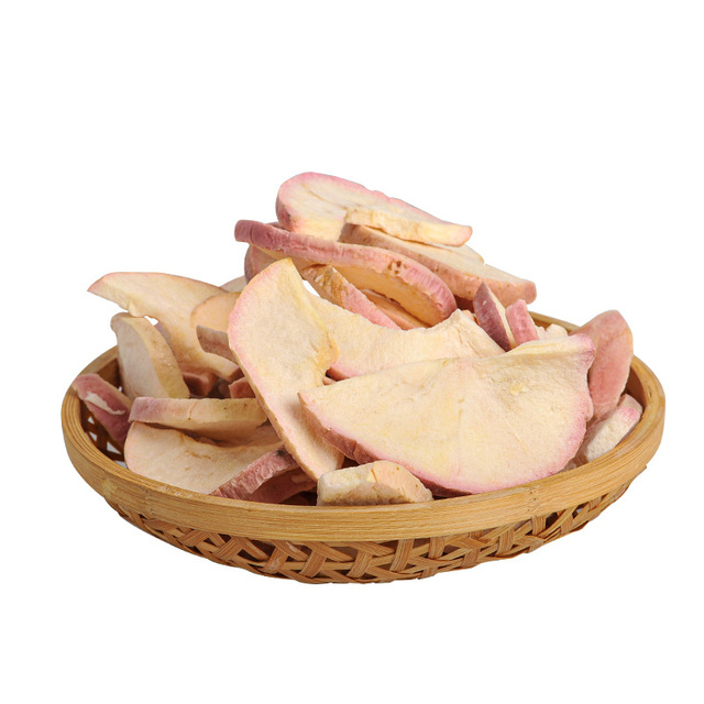 Freeze-Dried Sweet Apple Crisps & Dices Ready-to-Eat Dried Fruit Slices Snacks for Pregnant Women Bulk Pack Wholesale
