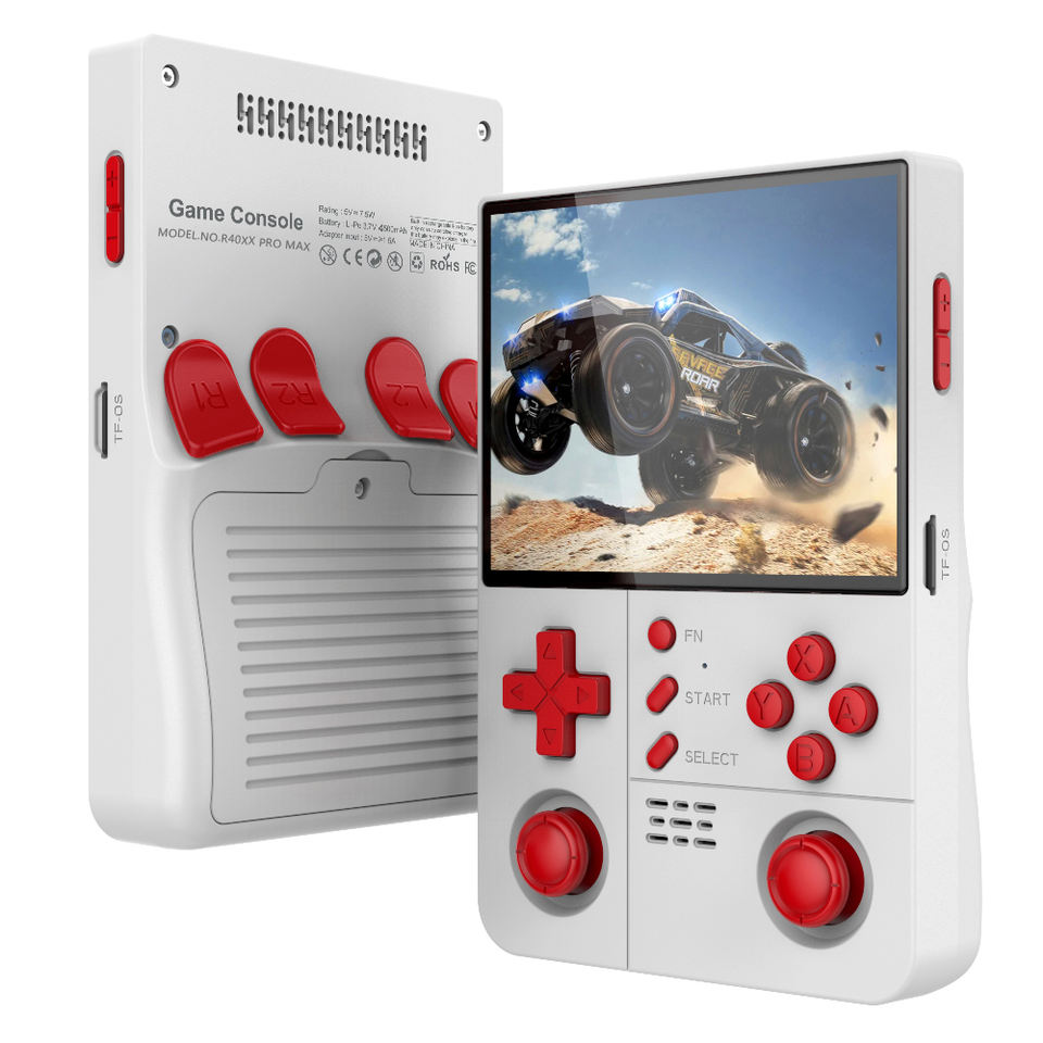 Linux Promax Console New R40XX Pro Max Retro Handheld Game Console Open-Source 4.2 Inch IPS ...