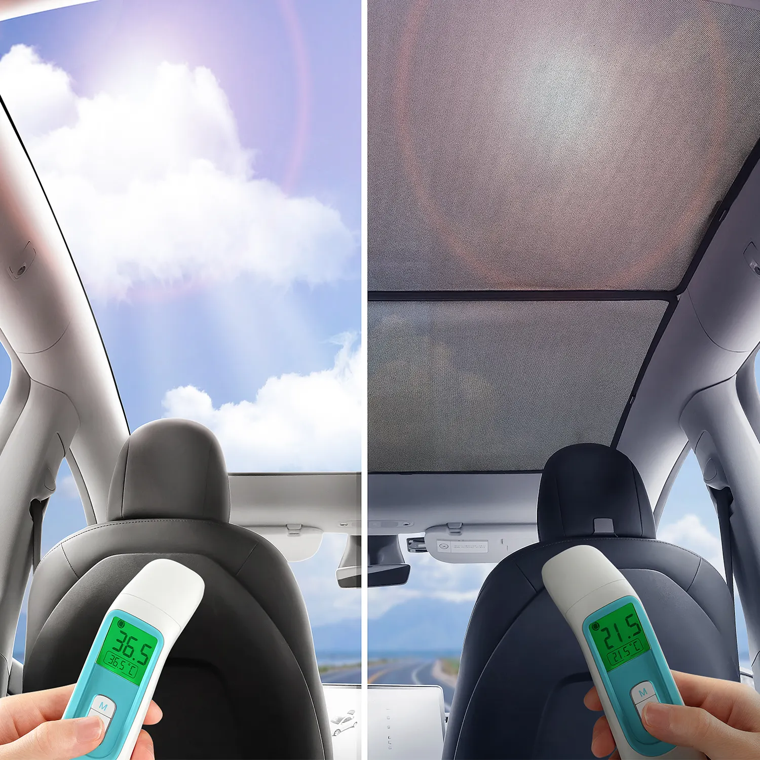 Luxus grau Auto Windschutz scheibe Sonnenschutz für Tesla Model Y Windschutz scheiben Shades wird nicht hängen Luxus Fenster Sonnen jalousien
