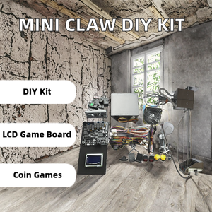 Máquina expendedora de garras mini de 30CM, kit DIY con pantalla LCD, alimentación USB, juegos operados con monedas LED, plástico japonés - Product Image 2